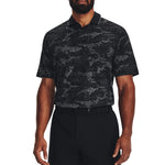 Under Armour Iso-Chill Edge Golf Polo Shirt - Black/Pitch Grey
