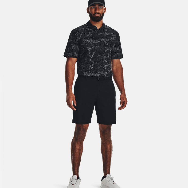 Under Armour Iso-Chill Edge Golf Polo Shirt - Black/Pitch Grey
