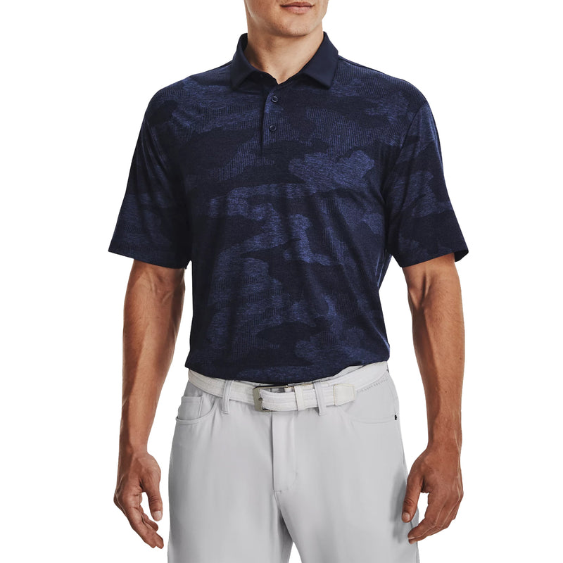 Under Armour Playoff 2.0 Jacquard Golf Polo Shirt - Midnight Navy