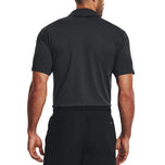 Under Armor Playoff 3.0 Stripe Polo Golf Shirt - Black/Pitch Grey