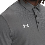 Kaos Polo Golf Garis Playoff Under Armour - Biru Laut Tengah Malam/Putih
