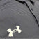 Kaos Polo Golf Garis Playoff Under Armour - Biru Laut Tengah Malam/Putih