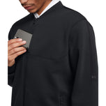 Ujung Tur Baju Baja dari Jaket Bomber Golf Tahan Air - Hitam / Putih