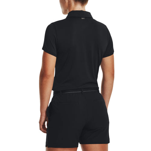 Under Armour Women's Playoff Short Sleeve Golf Polo Shirt - Black