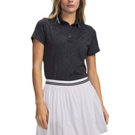 Kaos Polo Golf Jacquard Kering Armour Wanita Under Armour - Hitam