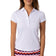 Golftini Women's Ruffle Golf Polo Shirt - White
