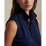 RLX Ralph Lauren Women's Sleeveless Tour Performance Polo Shirt - Angkatan Laut