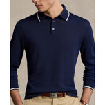 RLX Ralph Lauren Performance Polo -Collar Golf Sweater - Angkatan Laut Refined