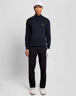 Lyle & Scott 쿼터 지퍼 니트 골프 점퍼 - 다크 네이비