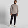 Lyle & Scott Cotton Merino Blend Crew Leher Pullover - Mid Grey Marl