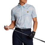 Kemeja Golf Lyle & Scott Floral Polo - Pebbel