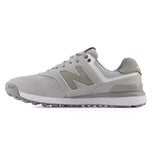 New Balance 574 Greens V2 Spikeless Wide (EE) Golf Shoes - Light Grey
