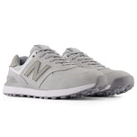 New Balance 574 Greens V2 Spikeless Wide (EE) Golf Shoes - Light Grey
