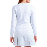 Sweater Nicole V -Neck Wanita Nivo - Putih