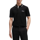 BOSS Paddy Pro Golf Polo Shirt - Black/Orange