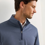 Peter Millar Perth Mélange Performance Quarter-Zip - 네이비