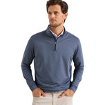Peter Millar Perth Mélange Performance Quarter-Zip - 네이비