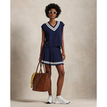 Rompi sweter leher wanita ralph ralph lauren lauren v