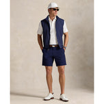 RLX Ralph Lauren Disesuaikan Fit Stretch Performance Golf Shorts - Angkatan Laut olahan