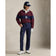 RLX Ralph Lauren Classic Fit Double -Knit Tech Collar Pullover -Rich Ruby/Refined Navy