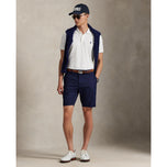RLX Polo Prestasi Ralph Lauren Performance Stretch Mesh Golf Polo Shirt - Seramik Putih