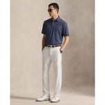 RLX Ralph Lauren Kaos Polo Golf Aliran Udara Ringan Bermotif - Navy Chin Chin Rlx yang Halus
