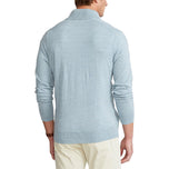 Polo Golf Ralph Lauren Mock Neck Mockable Merino Pullover - Chambray Heather