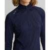 RLX Ralph Lauren Women's Jersey UV Quarter Zip Golf Pullover - French Navy