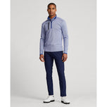 RLX Ralph Lauren Driver Luxury Jersey Pullover - Navy Herringbone