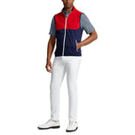 Rlx ralph lauren förpackningsbar vattenavvisande väst- fransk marin/röd