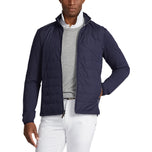 Rlx Ralph Lauren Cool Wool Jaket Golf Penuh Tanah - Angkatan Laut Refin