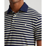 RLX Ralph Lauren Tour Pique Stripe Polo Shirt - Multi Angkatan Laut Prancis