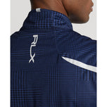 rlx ralph lauren stratus 격자 무늬 풀 지퍼 조끼 - 프랑스 해군 글렌 격자 무늬