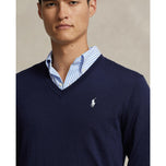 Kinerja Polo Ralph Lauren v Neck Knit - Angkatan Laut Prancis