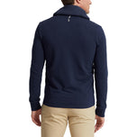 RLX Ralph Lauren Penuh Zip Fine Fine Gauge Terry Jacket - Heather biru zaman pertengahan