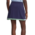 RLX Ralph Lauren Wanita Faux Wrap Stretch Jersey Golf Skort 15 " - Tentera Laut Perancis/Keletihan/Kapal Biru