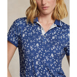 RLX Ralph Lauren Women's Printed Airflow Golf Polo Shirt - Nautical CNV/Beach Royal