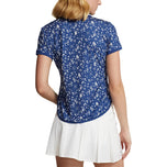 RLX Ralph Lauren Women's Printed Airflow Golf Polo Shirt - Nautical CNV/Beach Royal