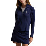 Jaket Golf Ritsleting Penuh Kabel Aktif Wanita RLX Ralph Lauren - Biru Laut Halus