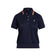 Kemeja Polo Golf Kerah Rajutan Pique Tur Wanita RLX Ralph Lauren - Multi Navy yang Halus