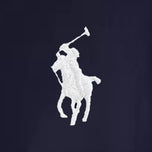 Kemeja Polo Golf Kerah Rajutan Pique Tur Wanita RLX Ralph Lauren - Multi Navy yang Halus