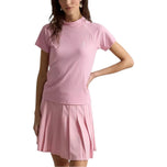 Tee Golf Rusuk Jarum Jarum RLX Ralph Lauren Wanita - Merah Jambu Muda