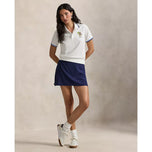RLX Ralph Lauren 女式 Tour Pique Bear 高尔夫 Polo 衫 - 陶瓷白