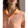 Baju Polo Golf Aliran Udara Ringan RLX Ralph Lauren Wanita - Kabus Biru/Putih Seramik