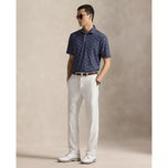 RLX Ralph Lauren Kaos Polo Golf Aliran Udara Ringan Bermotif - Navy Chin Chin Rlx yang Halus