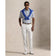 RLX Ralph Lauren Kaos Polo Golf Ringan Bermotif Airflow - Chin Chin Rlx Putih Navy