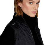 RLX Ralph Lauren Women's Cool Wool Hybrid Vest - Polo Black