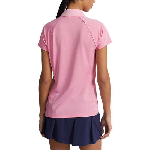 RLX Ralph Lauren Women's Tour Performance V-Neck Golf Shirt - Pink Flamingo