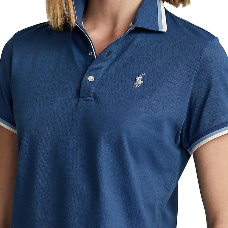 RLX Ralph Lauren Women's Tour Pique Golf Shirt - Indigo Blue