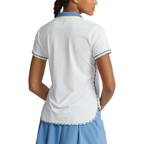 RLX Ralph Lauren Women's Printed Airflow Golf Polo Shirt - Pure White Multi
